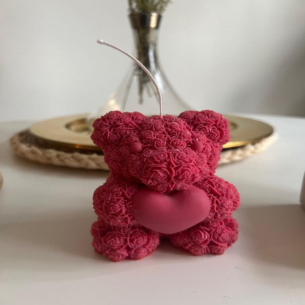 Scented teddy candle