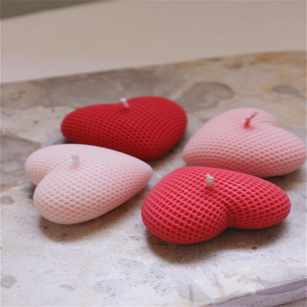 Heart Shape Candle - Burning Time: 2-4 Hours (Depending On Size)