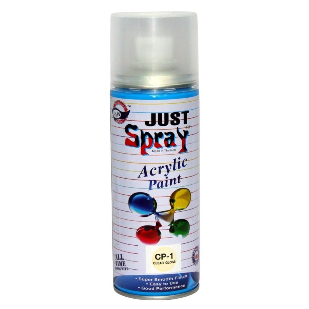Clear Glossy Transperent spray Glossy Finish Acrylic Multipurpose Spray Paint | DIY, Quick Drying Good finish for Metal, Wood, and Walls 400ml pack of 12