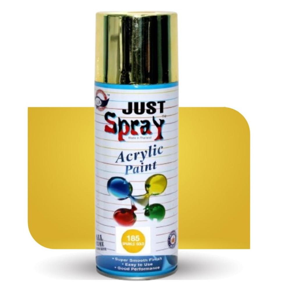 Sparkle Gold Acrylic Spray Paint Gloss Finish Multipurpose Spray Paint | Diy, Quick Drying Good Finish For Metal, Wood, And Walls 400ml (sparkle Gold) - Weather Resistance: No