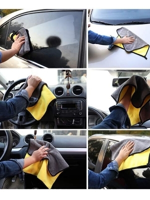 Microfiber cleaning cloth pack for 6