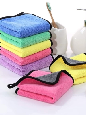 Microfiber cleaning cloth pack for 6