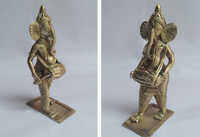 5 Inch Dhak Dhol Ganesh Ji Statue