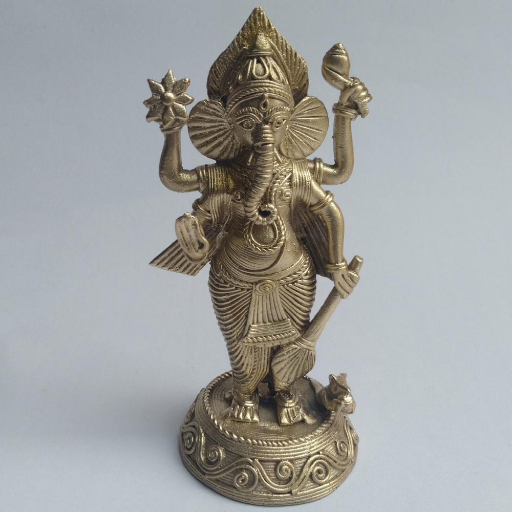 12 Inch Four Hand Standing Ganesh Ji Statue