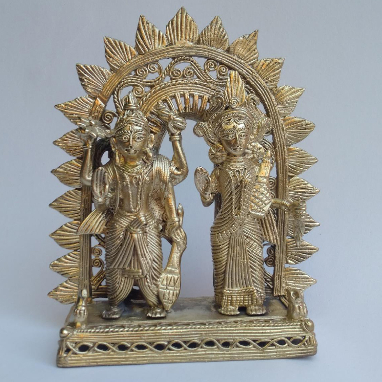 6.5 Inch Laxmi Narayan Ji Statue With Jali