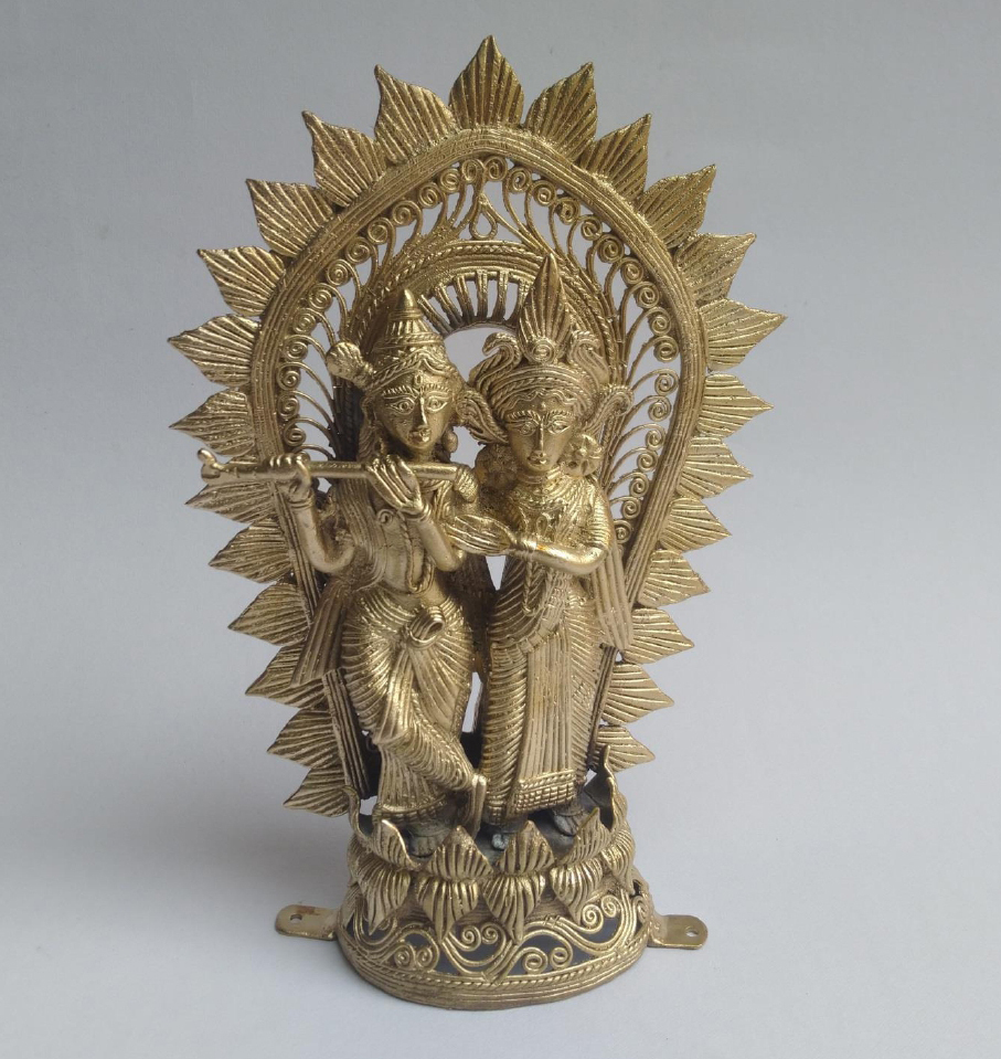 16 Inch Radha Krishna Ji Statue With Jali