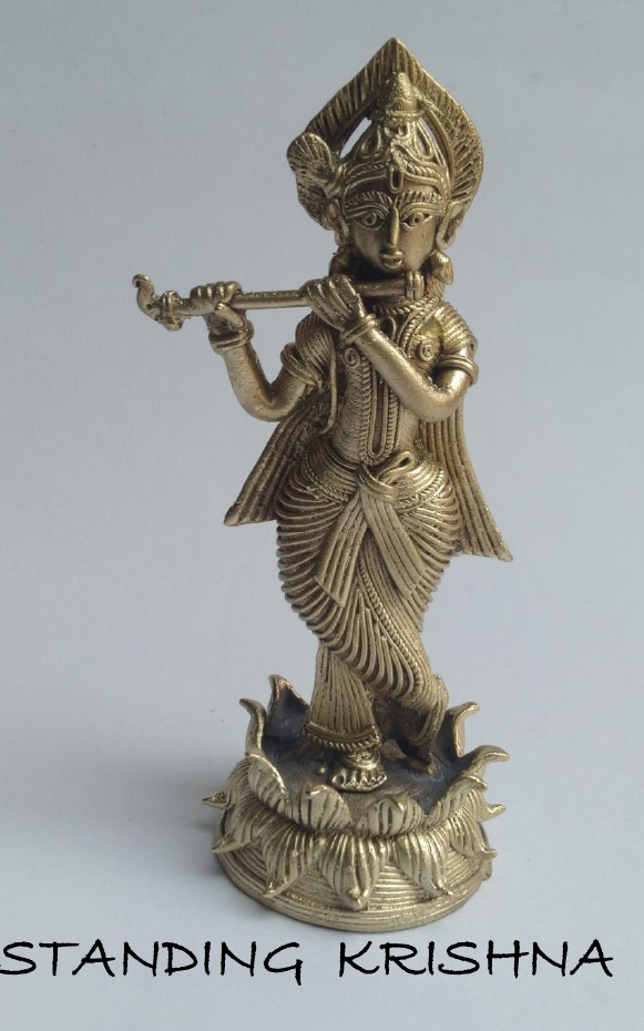 12 Inch Standing Krishna Ji Statue