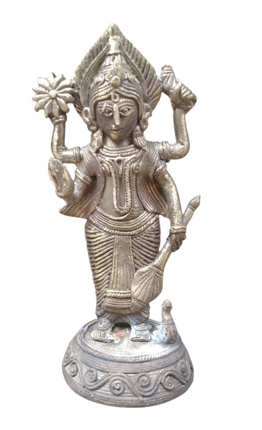 6 Inch Four Hand Standing Narayan Ji Statue