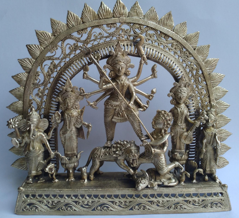 16x13 Inch Maa Durga Ji With Jali Statue