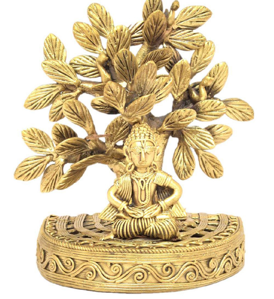 7.5 Inch Buddha Ji Under Tree Statue