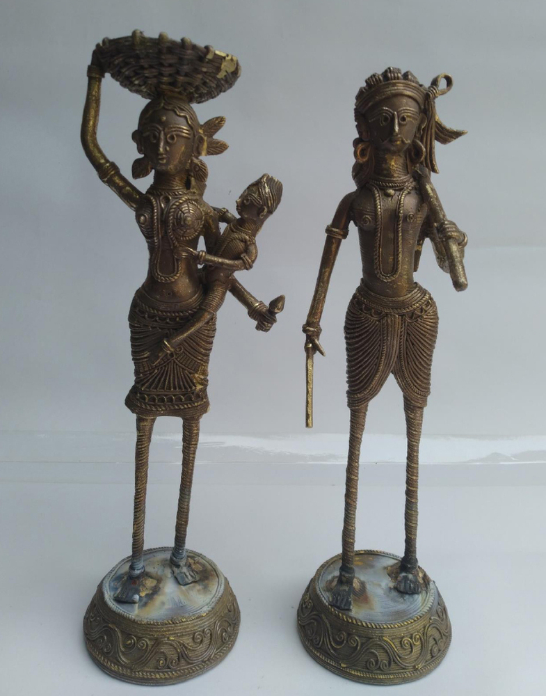30 Inch Adivasi Folk Figure Statue
