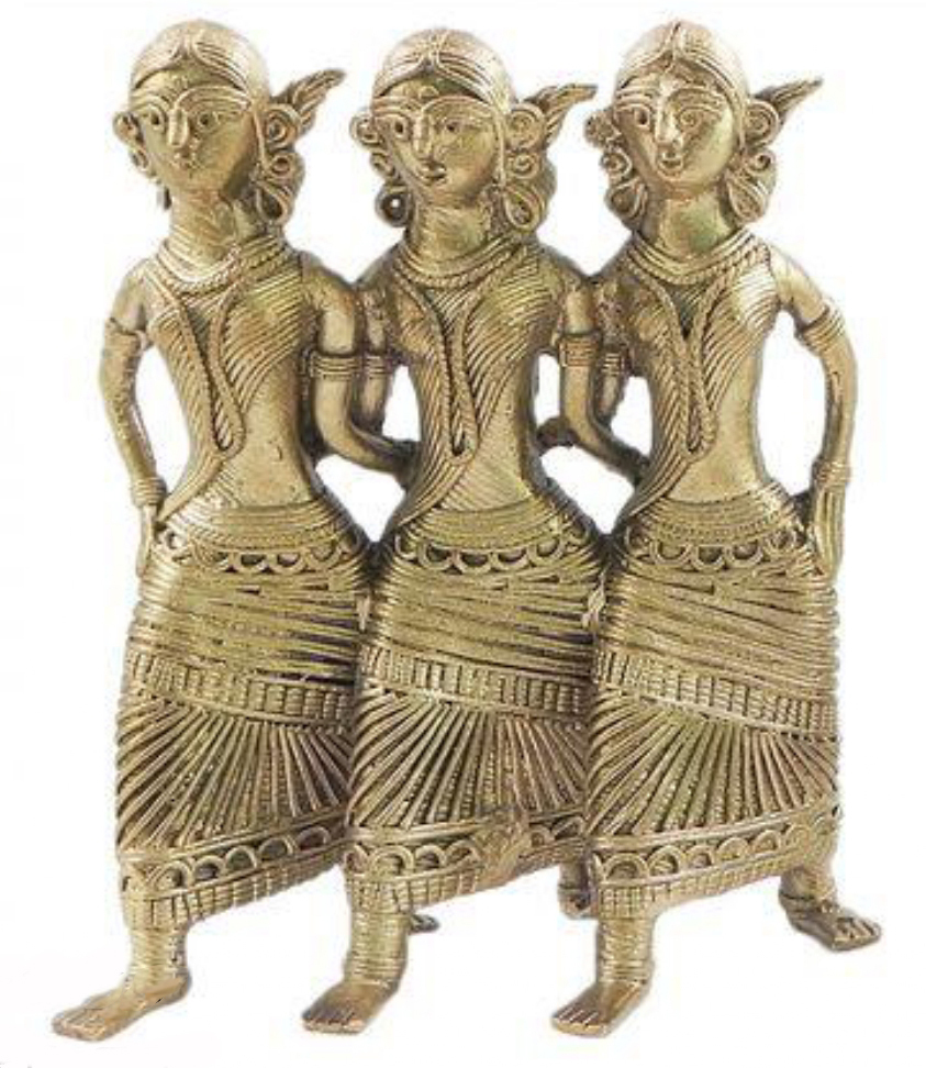5.5 Inch Group Dance Three Figure Statue