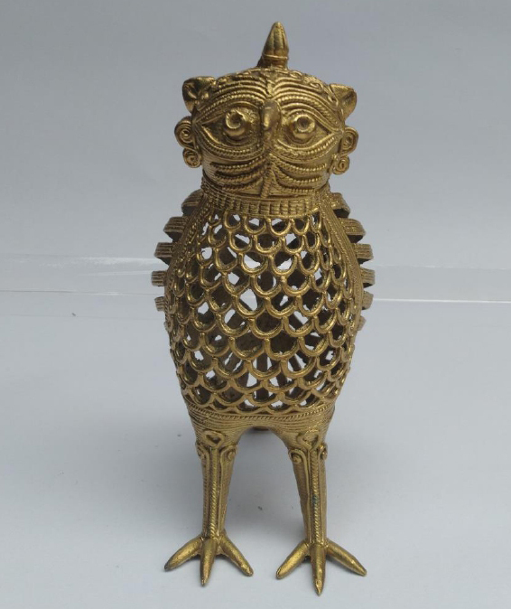 8.5 Inch Jali Owl Statue