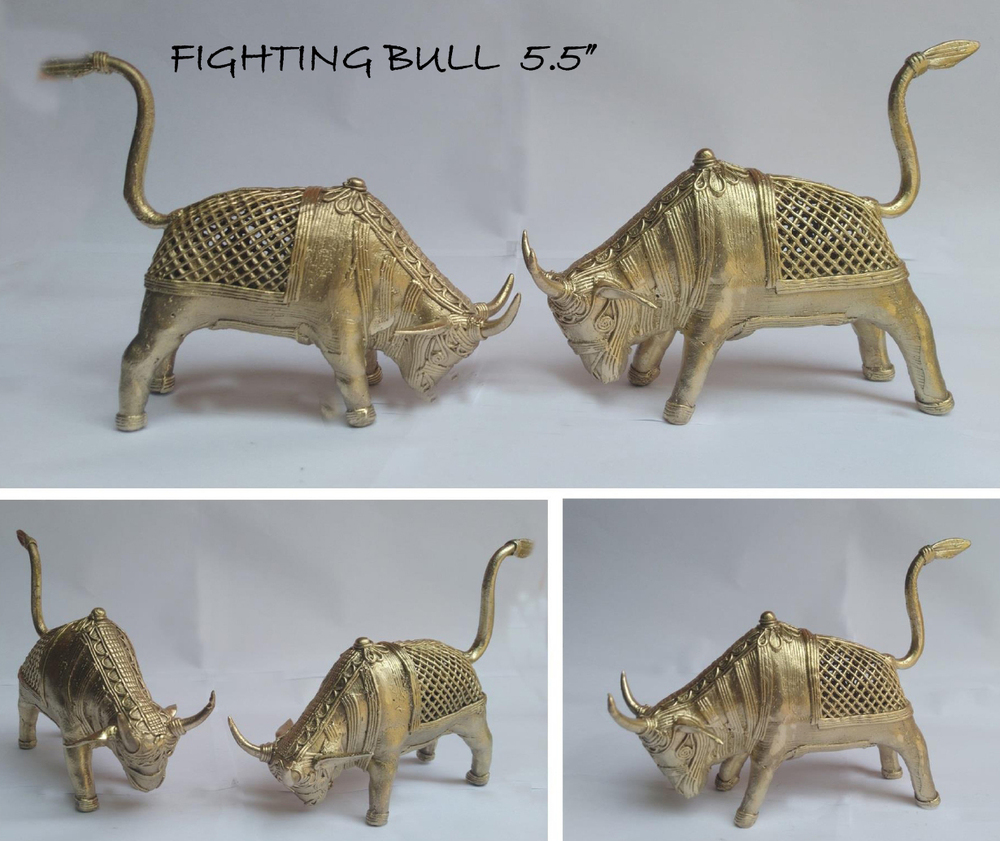 5.5 Inch Fighting Bull Statue
