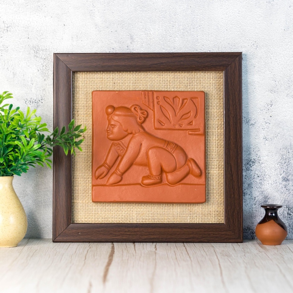 Terracotta Sahaj Path Baby Wall Frame