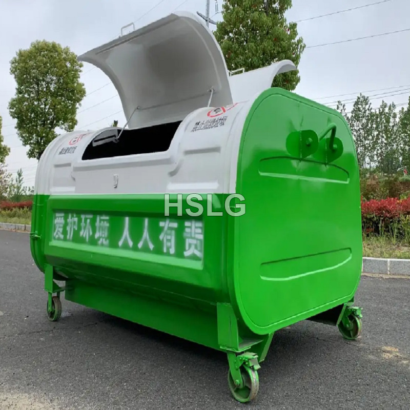 Industrial Hook-Arm Garbage Bin