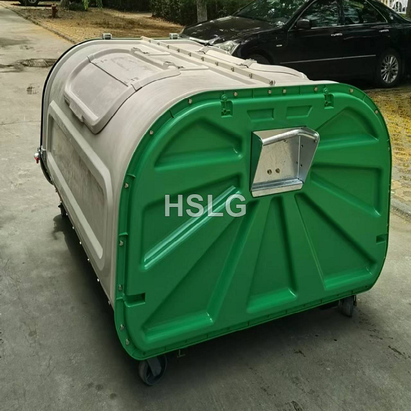 Industrial Hook-Arm Garbage Bin