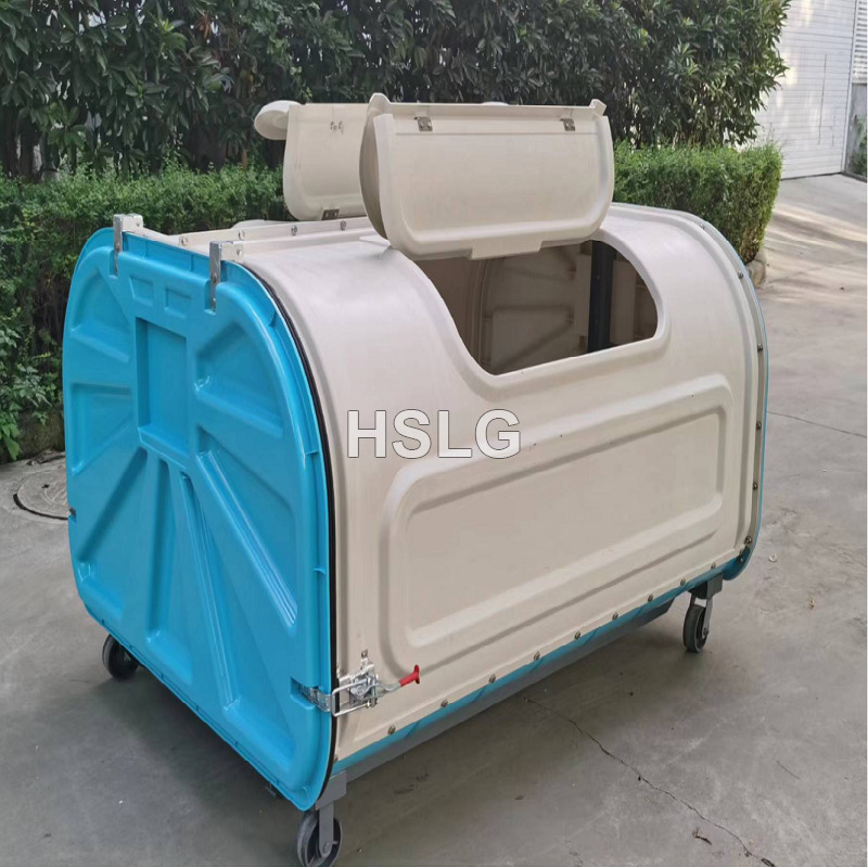 Industrial Hook-Arm Garbage Bin