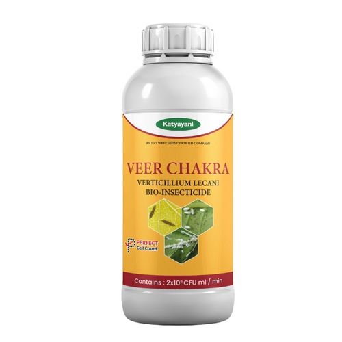 Veer Chakra Verticillium Lecanii Bio Pesticide Liquid - Packaging: Bottle/Hdpe Container