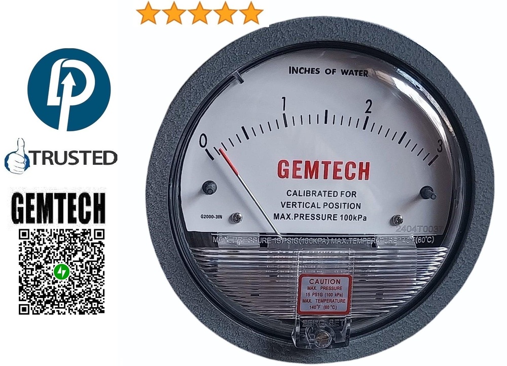 GEMTECH > Differential Pressure Gauge > Pushkar Mahadev Industrial Estate Vatva Ahmedabad