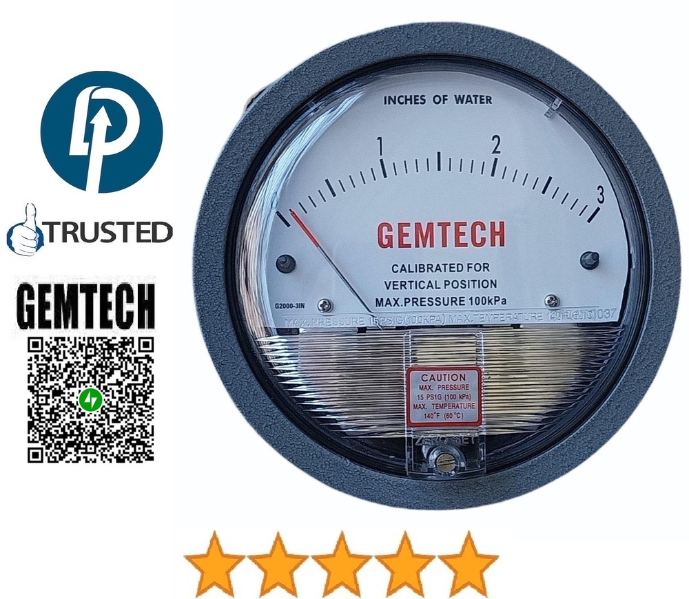GEMTECH > Differential Pressure Gauge > Pushkar Mahadev Industrial Estate Vatva Ahmedabad