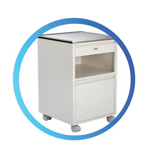 SS 2 Drawer Bedside Locker