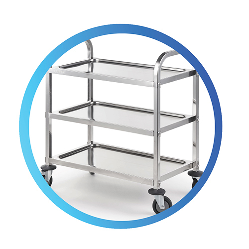 SS Body Instrument Trolley