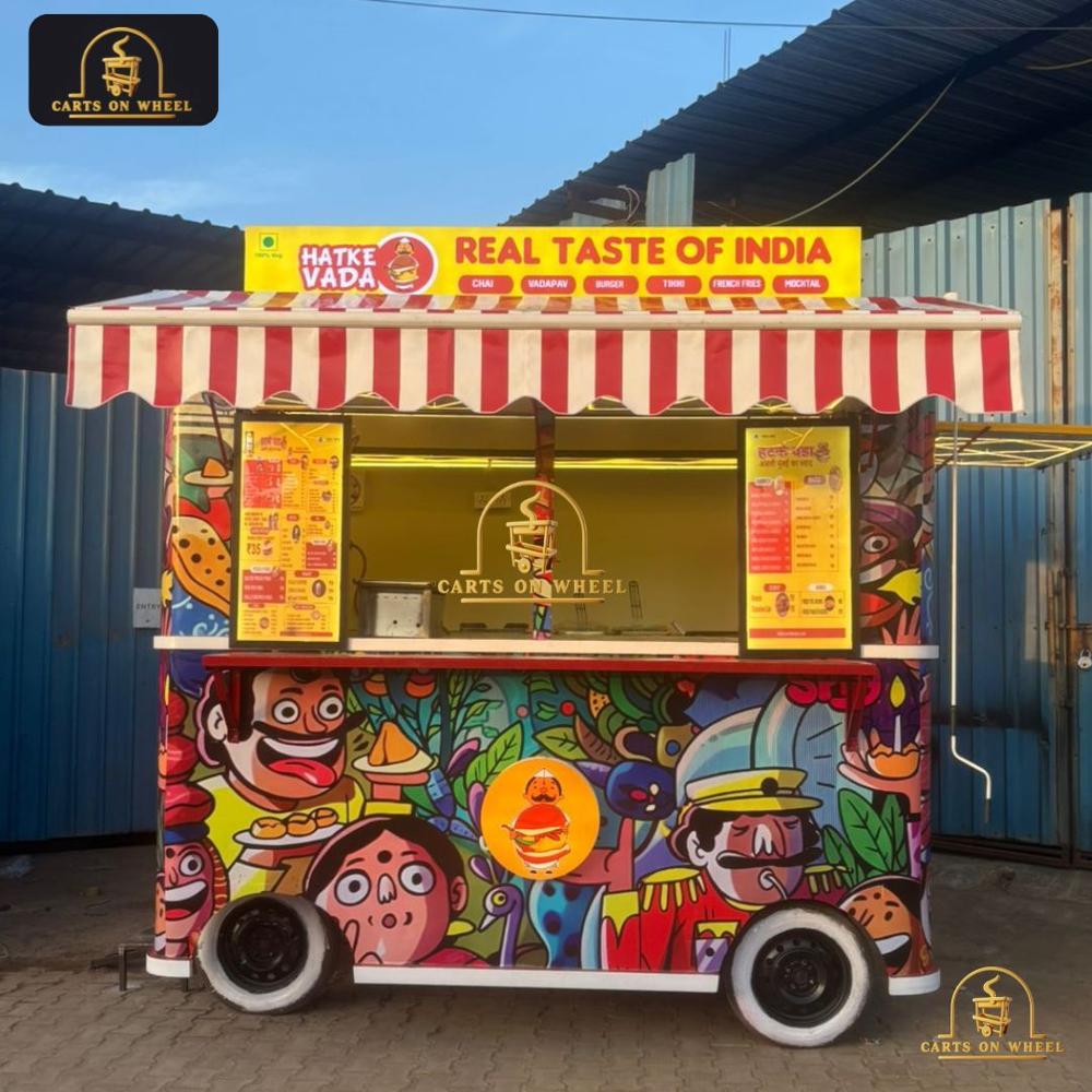 Hatke Vada Push Cart by Carts on Wheel