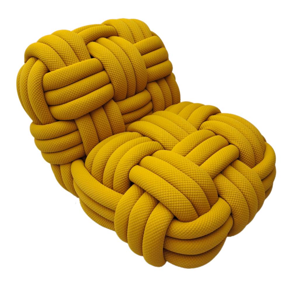 Braided Rope Knot Leisure Chair