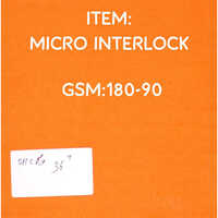 Micro Interlock - Application: Garments