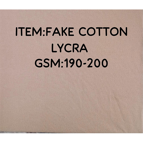 Fake Cotton Lycra