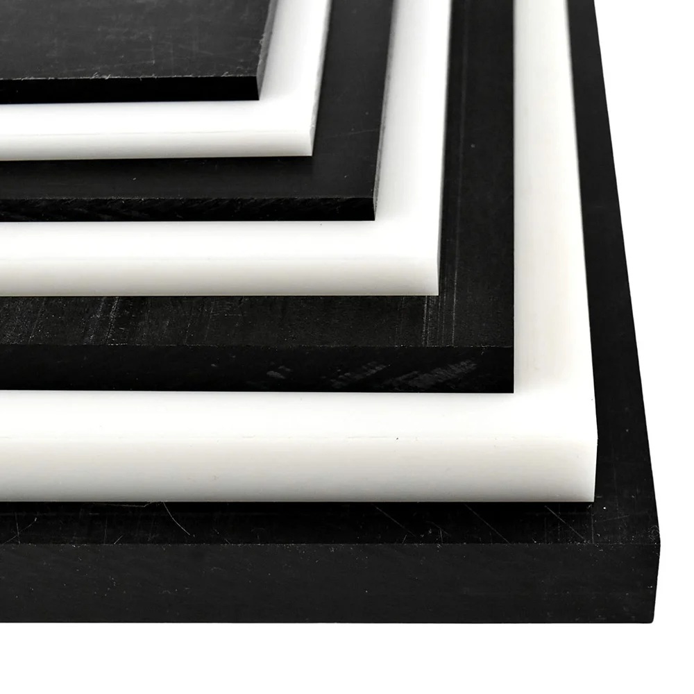 6mm Delrin Sheet - Color: White & Black