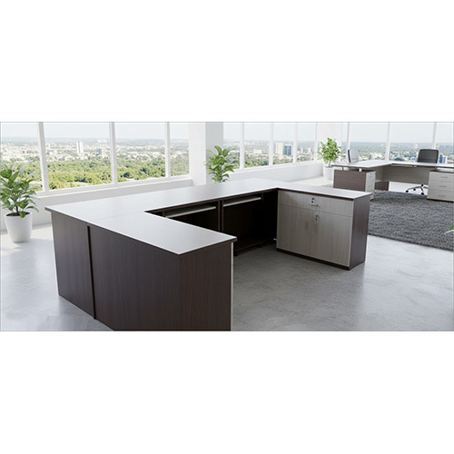Work Station - Color: Light Maple & Grey