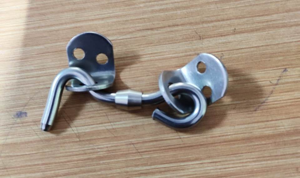 Brass gate hook