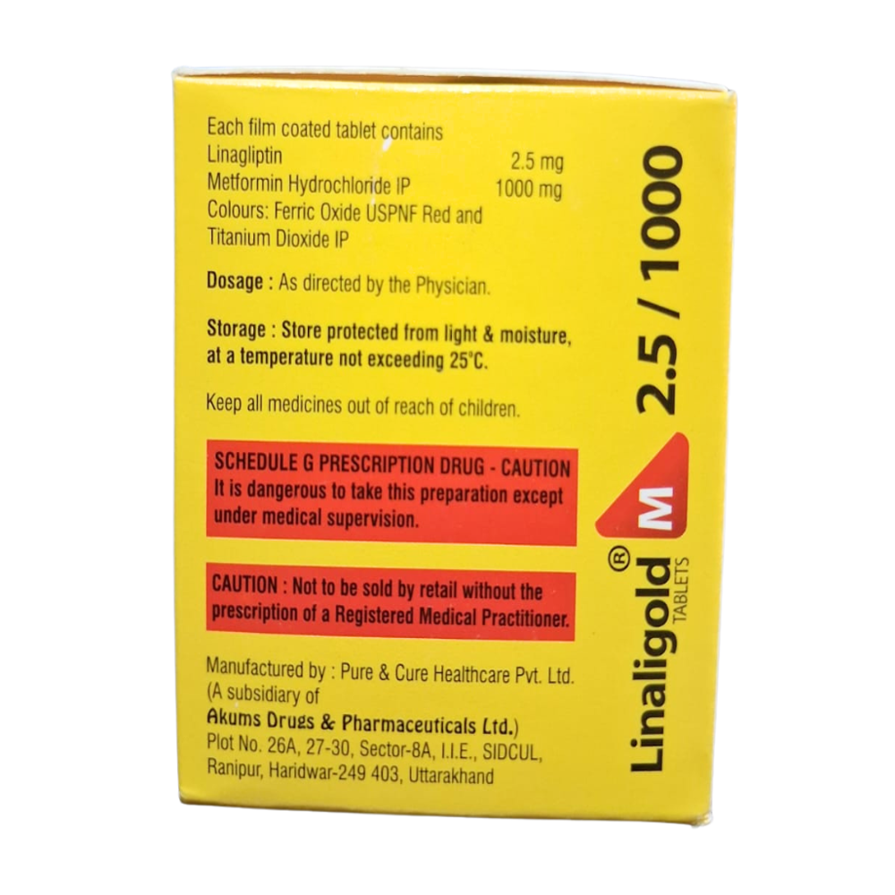 Metformin 1000mg & Linagliptin 2.5mg