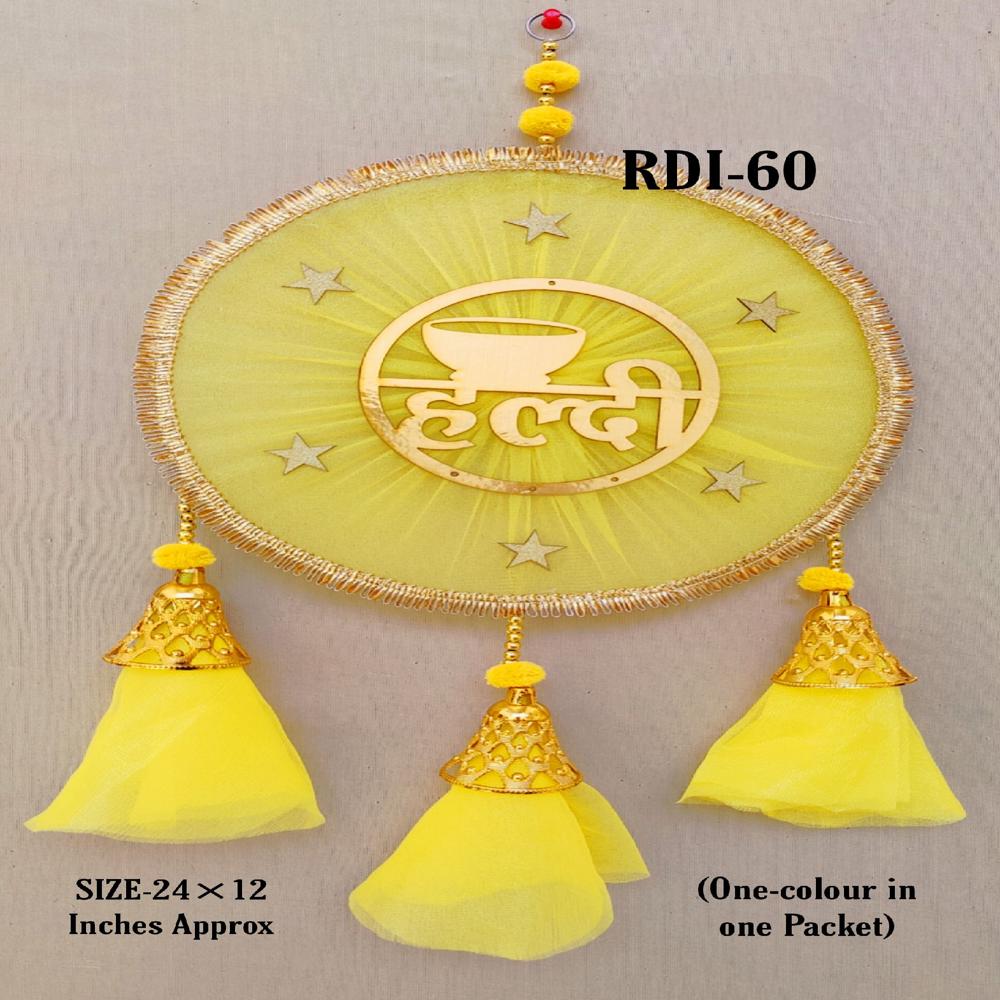 Haldi Decoration Items - Color: Yellow