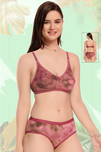 Non Padded Combed Cotton Marble Set