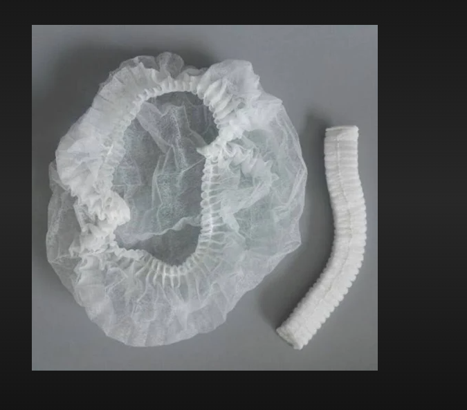 Bouffant Cap - Non-woven Material, One Size, White Color | Elastic Design, Bulk Packaging, Ideal For Medical, Food Service, Cleanroom Environments