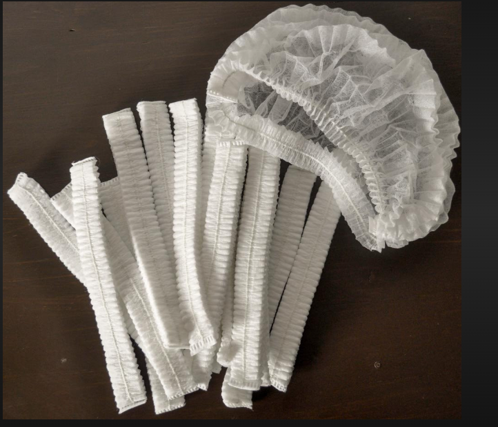 Bouffant Cap - Non-woven Material, One Size, White Color | Elastic Design, Bulk Packaging, Ideal For Medical, Food Service, Cleanroom Environments