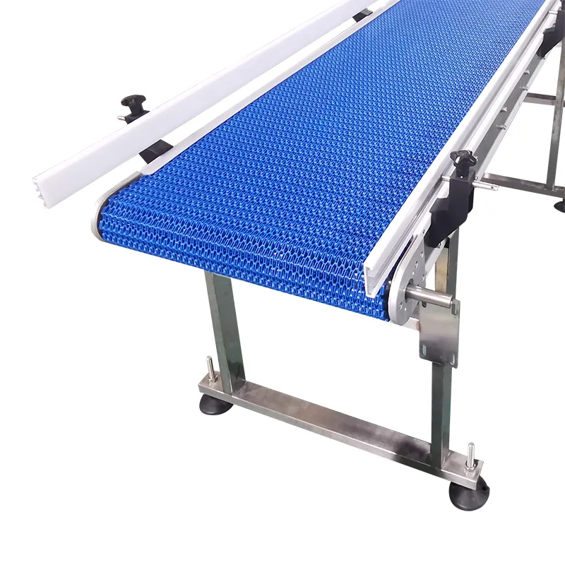 Modular Belt Conveyor - Belt Type: Flat Top / Flush Grid / Perforated (For Drainage)