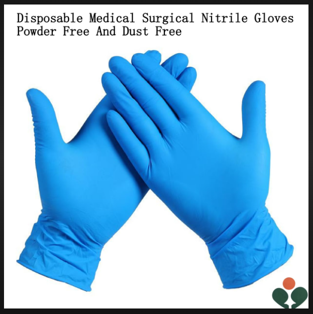 Nitrile Gloves - Disposable | Recyclable, Sterilized, Suitable For Cleaning, Food Handling, Industrial, And Medical Use