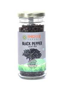 100 Gm Black Pepper - Malabar Garbled, Whole Round Seeds, Black | Intense Aroma, Pungent Spicy Taste, Allergen-free, Adulteration-free