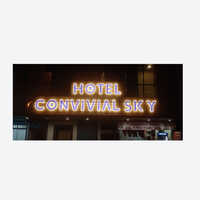 Night Glow Metal Sign Board