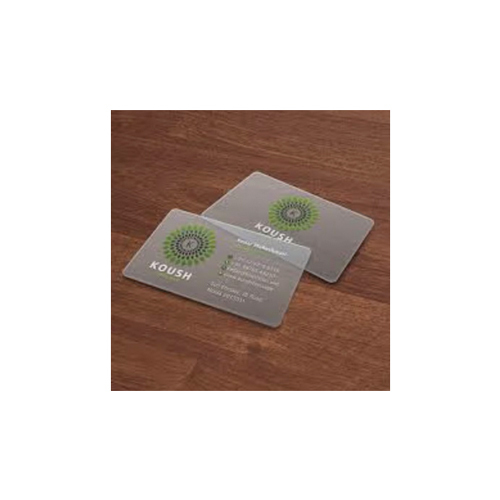 Plastic Transparent Visiting Card