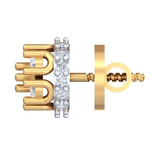 Radiant Cluster Two-Tone Diamond Studs