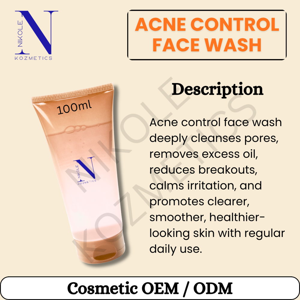 Acne Control Face Wash - Attributes: Smudge Proof