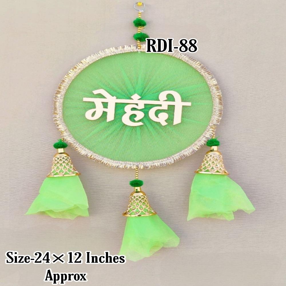Mehandi Hanging Decoration Items - Color: Light Green