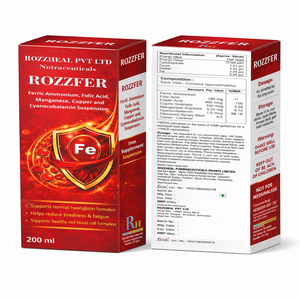 Ferric Ammonium With Folic Acid - Brand Name: Rozzfer
