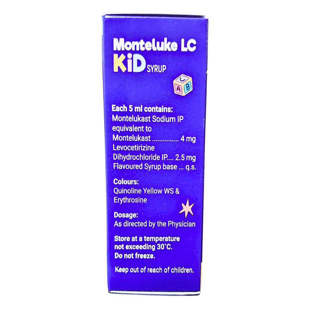 Montelukast Sodium & Levocetirizine Dihydrochloride Syrup