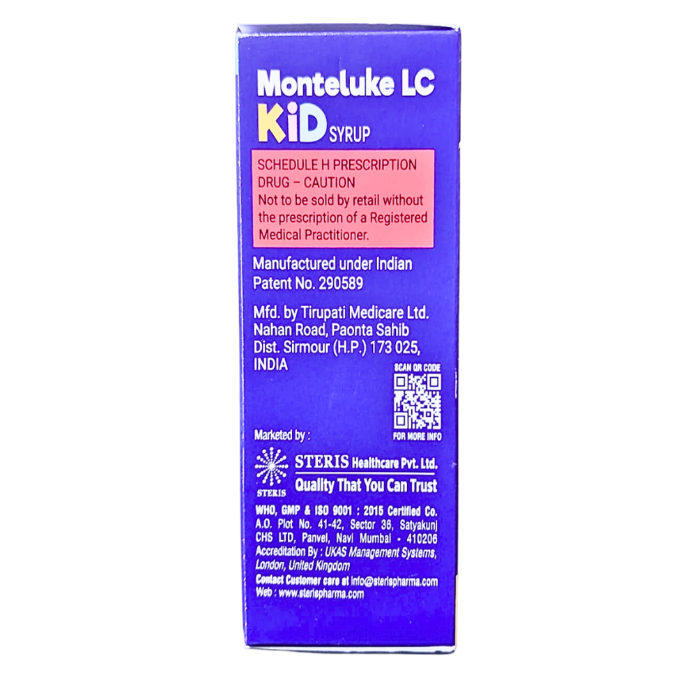 Montelukast Sodium & Levocetirizine Dihydrochloride Syrup